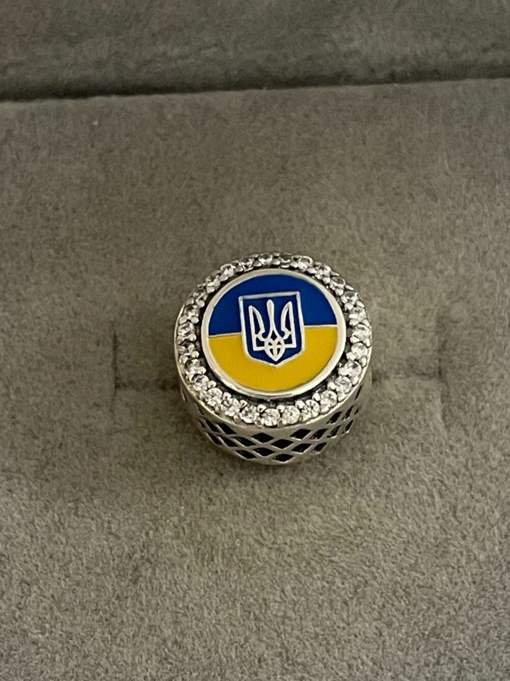Pandora Ukraine Flag Charm